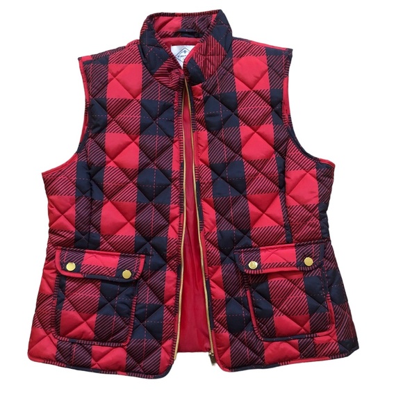 St Johns Bay Plaid Vest size L - Picture 1 of 6